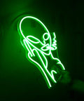 Green Alien LED Neon Sign Wall Decor For Bar Pub Man Cave Game Room Hip Hop Party And Bedroom Aesthetic Hangable Neon Light