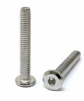 Heavy Duty 25 Pack 1/4-20 X 1-3/4 Inch Stainless Steel 304 Hex Socket Flat Head Cap Screws Bolts For Furniture Bright Finish