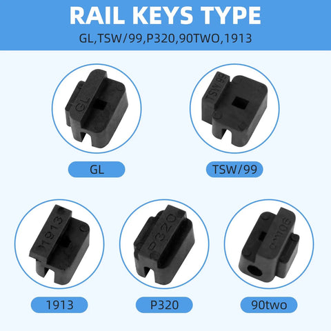 Heavy Duty Aftermarket Tactical Flashlight Key Kit With 10 Sets Fit Keys Secure For Rail Mods P320 Weaver Systems Keeps Rig Locked With High Grade Wrenches Perfect For Gun Owners Performing Pro Daily Ops At Any Time Of Day Or Night, black rail keys
