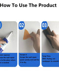 3 In 1 Wall Repair Kit Spackle Paste With Scraper For Quick Hole And Crack Fix On Drywall Waterproof Mending Agent guide image