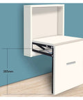 Heavy Duty Pair Folding Hinge Stool Brackets Rock Solid Wardrobe Closet Support Cold Rolled Steel elegant foldable stool mount in white