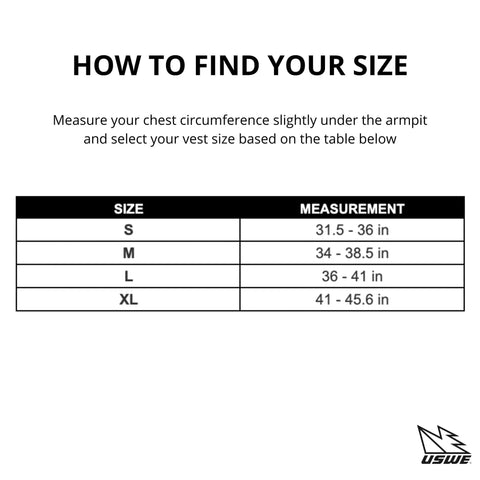 Size chart for Pace Running Vest Hydration Pack With 2 UltraFlasks 8L Trail Backpack For Men And Women Red Medium