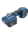 Heavy Duty Portable Electric Box Strapping Tool For PP PET Plastic Steel Bands Uses Friction Weld Sealing With Internal Battery Pack side view