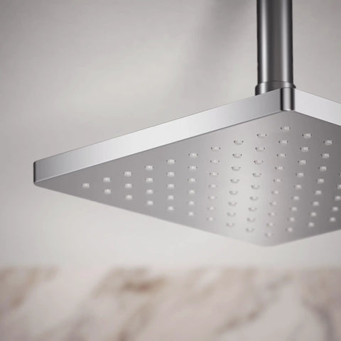 Honesty Square Rain Shower Head 8 Inch, 2.5 GPM Wide Coverage, Polished Chrome Finish