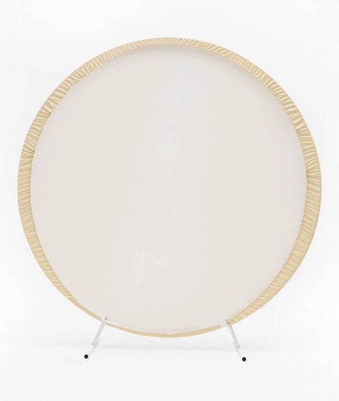 6.5 Ft Round Backdrop Cover Baby Pink For Baby Shower And Birthday Party Decor, Seamless Thick Polyester One-Piece Background For 6.5 Ft Round Stand, Easy To Fold, Portable And Durable, Great For Children Theme