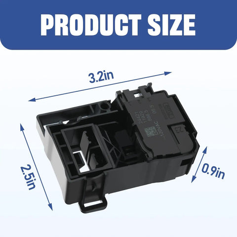 GE Washer Lid Lock Switch Replacement WH01X27954 dimensions 3.2x2.5x0.9 inches for model WH01X26114 WH01X24114 290D1580P004