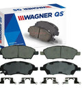 Front QS Disc Brake Pad Set For Nissan Versa 2012 2018 Beefed Up Stopping Power Quiet Stop Low Dust Formula with hardware