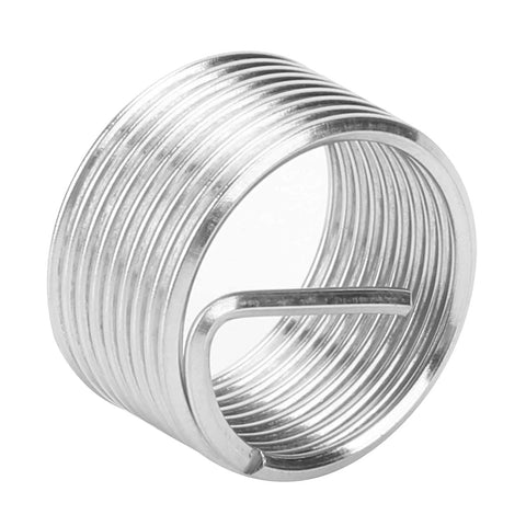 10Pcs M18x1.5 Thread Inserts Coil Type Screw Bushing Expansion Tool Heavy Duty Stainless Steel For Repairing Stripped Threads Or Creating New Internal Threads In Metal Workpieces.