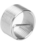 Super Heavy Duty 10 Piece Stainless Steel Wire Thread Inserts M18x1.5 For Damaged Hole Repair Kit With Precise Drill Bit Installation Tool, stainless insert