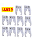 Top Shelf 10 Pack ISO30 CNC Tool Holder Clamps With Rock Solid Quick Swap Grip For Automatic Tool Changers And Heavy Duty Woodworking Router Builds That Crush Like Beast Mode, white plastic collet clamps