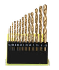 Three Sixteenth to One Half Inch Drill Bit Set for Glass, Metal, Tile, Concrete and Masonry, 13 Piece Multi Material Kit displayed