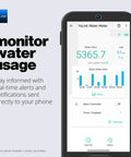 FlowSmart 0.75 Inch Smart Home Water Meter With Leak Detection And Real Time Usage Alerts No Hassle Hub Included For Easy Remote Monitoring And Detailed Water Consumption Reports app screen