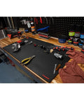 18 Inch By 32 Inch Workbench Mat Durable Black Vinyl Surface Non Slip Grip Oil And Grease Resistant Easy To Clean Protects Garage And Shop Benches For Powersports Maintenance