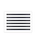 16x12 Sleek Modern AC Vent Cover White Decorative Air Vent With Linear Slot Diffuser, Register Grille For Ceiling, Walls And Floors.