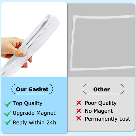 Comparison of 5304507201 Freezer Door Gasket Replacement Seal For Refrigerator No Sweat Easy Install Durable Silicone with other brands