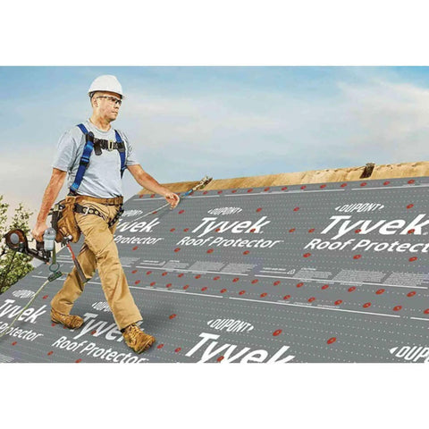 Heavy Duty Roofing Underlayment Roll 42 X 286 Feet With Rock Solid Tear Resistance And Top Shelf Weather Defense For Easy Shingle Setup And Long Lasting Deck Shielding That Really Keeps The Storms Out on a steep roof.