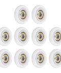 10 Pack 626ZZ Ball Bearing Nylon Guide Pulley Roller Wheel 6x35x8mm Chrome Steel Shielded Bearings visible in a grid layout