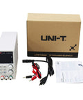 Variable DC Power Supply For Bench Use With 32V 6A Output OVP OCP OTP Protection, box, cables, manual, UTP1306 model