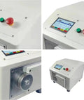 Automatic Banknote Cash Counter With 500W Motor Lcd Display showing control panel and bill intake slot in a compact design.