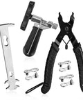 Beefed Up Bike Chain Tool Kit With Reinforced Breaker, Spare Pin And Hook, Link Pliers And Chain Checker shown