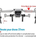 Foldable Extension Landing Gear For DJI Air 2S And Mavic Air 2 Drones, Gimbal Safe Takeoffs And Landings, Ultra Lightweight 19.5g