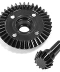 Beefed Up Hardened Steel Front And Rear Ring Gear Set 38T Pinion 13T 32P Bevel Gear for 1 10 Scale RC RBX10 RYFT Upgrade Axles