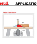 Pro-Grade Raised Panel Router Bit For Cabinet Doors And Drawer Fronts, 3-1/2 Inch Diameter, 1/2 Inch Shank in application