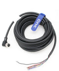 Cognex Vision Cable 24V Power I O Cable CCB PWRIO Right Angle Waterproof M12 12 Pin Female A Code for In-Sight systems 10m