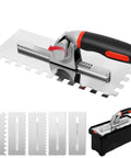 Pro Grade Versatile Tile Trowel Set With 6 Interchangeable Notched Blades And Quick Lock Handle For Mortar Thinset And Tile Installation