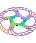 Premium Mountain Bike Disc Brake Pads 180mm Five Nail Tech stainless steel and aluminum alloy backing with colorful surface.