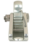 Front view of Arborist Rope Grab With Removable Cam And Fixed Bolt And Nut, Flip Line Adjuster, for 11mm to 16mm rope.