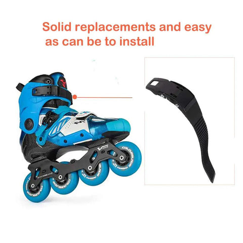 Replacement Roller Skate Strap Set, 2 Pack Inline Skate Buckles With Screws, Durable PVC Energy Straps for Men Women Kids, Quick Install shown.