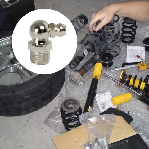 Scene showing an All In One Hydraulic Grease Nipples Kit 260-Piece Replacement Fittings Set With Durable Storage Case for automotive use.