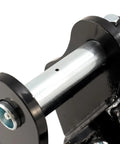 Close-up of Easy Hookup Quick Change Hitch For Mini Excavators Up To 3 Tons Universal Quick Coupler For Diggers Attachments.