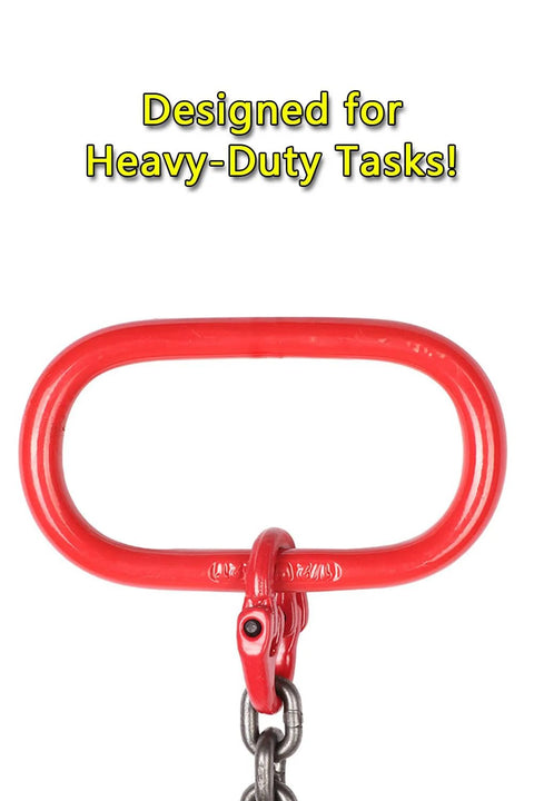 Heavy Duty G80 Alloy Steel Master Link Chain Lifting Ring 3.0T 6610 Lbs Capacity for rigging and lifting close-up image