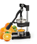 Heavy Duty Manual Citrus Juicer Press For Home Or Commercial Grade Kitchens Durable Cast Iron And Stainless Steel Hand Press