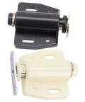 Push To Open Cabinet Door Catch Magnetic Touch Latch No Slam Soft Close Buffer Stopper in black and beige