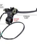 Dual Cable Right Brake Lever For ATV Quad Go Kart Gasoline E Bike With Brake Switch Fits Seven Eighths Inch Handlebars