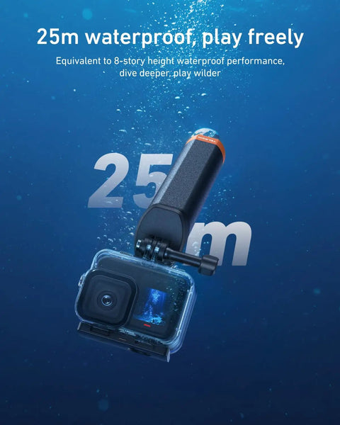 Waterproof Case With Floating Stick For DJI Osmo Nano Deep Sea Ready Underwater Housing 25M Depth Protective Cage