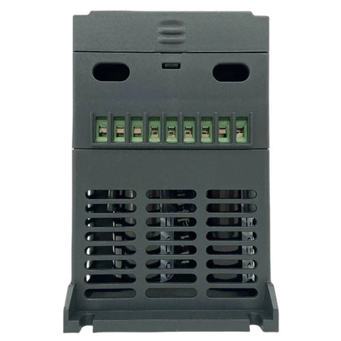 Plug And Play 380V Variable Frequency Drive Inverter For Three Phase Motors With Soft Start And RS485, 1.5KW Power, Easy Speed Control, Built Tough VFD Controller For Industrial Equipment, rear view with terminals