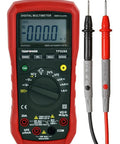 Auto Range Digital Multimeter With NCV, Backlit LCD, Beast-Mode Readouts, True DC 1000V/20A And AC 750V/20A with red casing and probes