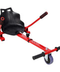 Go Kart Seat Attachment For Self Balancing Scooters Fits 6.5 Inch 8 Inch 10 Inch Adjustable Frame Drift Trike Kit in red