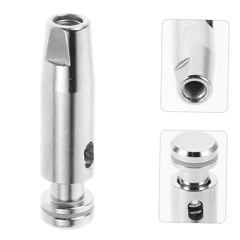 Durable Stainless Steel Fencing Practice Tip Replacement Head for Foil and Epee Training, showing detailed close-up