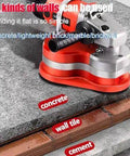 Heavy Duty Angle Grinder And Concrete Polisher With Six Speed Settings For Smooth Wall And Floor Finish, High Octane Dust Free Performance On Tough Cement And Hard Marble Surface on concrete and wall tile.