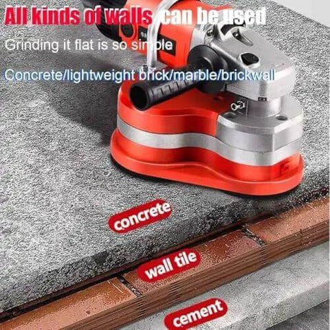Heavy Duty Angle Grinder And Concrete Polisher With Six Speed Settings For Smooth Wall And Floor Finish, High Octane Dust Free Performance On Tough Cement And Hard Marble Surface on concrete and wall tile.