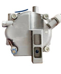 Plug And Play Electric AC Compressor For Nissan Leaf EV High Voltage Direct Swap Scroll Type OE 926001MG0A front view showing metal housing and connection ports.
