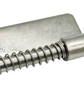 Close-up of Left and Right Spring Loaded Removable Gate Hinges With Hidden Stainless Steel Pivot Concealed 50mm 1 Piece Heavy Duty Iron.