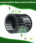 Beefed Up 1472A1191 Wheel Package Blower For RV Air Conditioners Mach Compatible with airflow arrows and green leaves