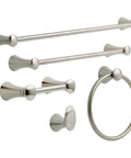 Bathroom set with Brilliance Stainless Steel Towel Ring For Kitchen And Bathroom Durable Round Closed Hand Towel Holder