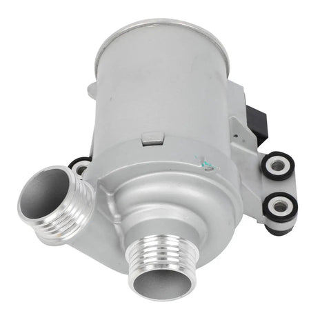 High Performance Electric Coolant Water Pump For Bmw X3 X5 And Volvo Xc90 Models 2.0L Turbo L4 Engines visible with silver finish and mounts.